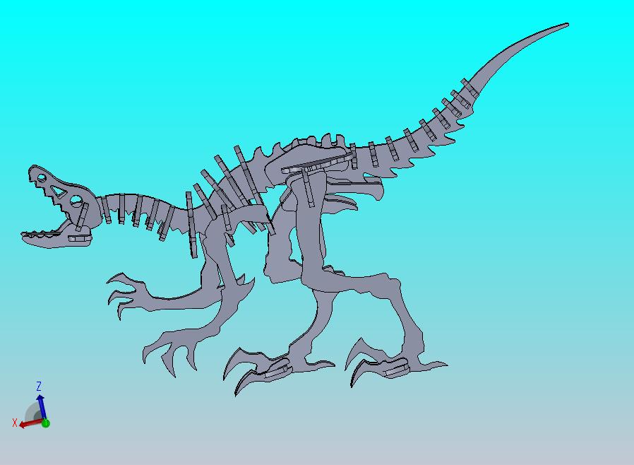 恐爪龙立体拼装图纸