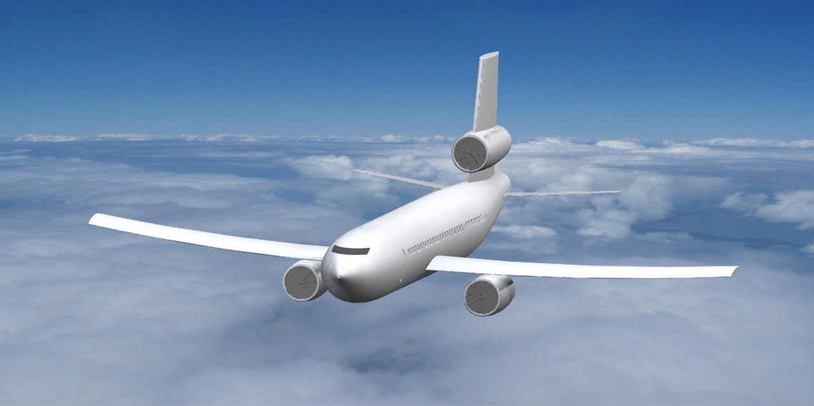 三引擎中远程宽体飞机