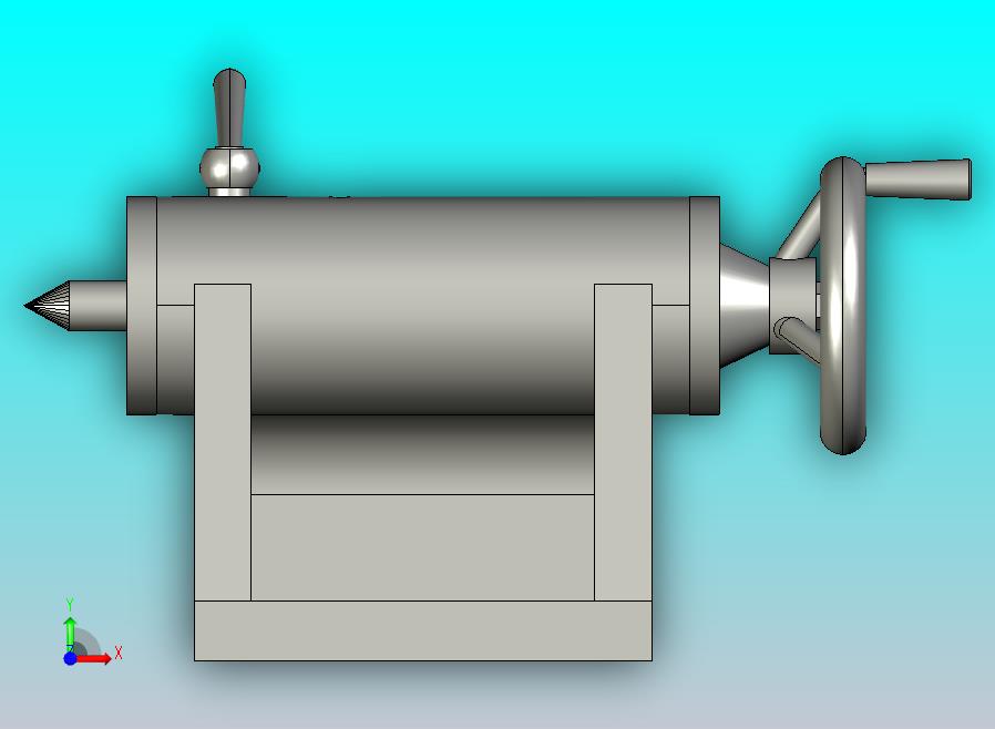 车床尾座自动进给钻镗轴孔