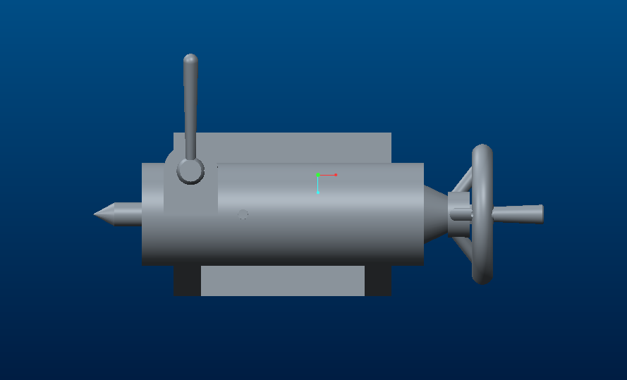 车床尾座自动进给钻镗轴孔