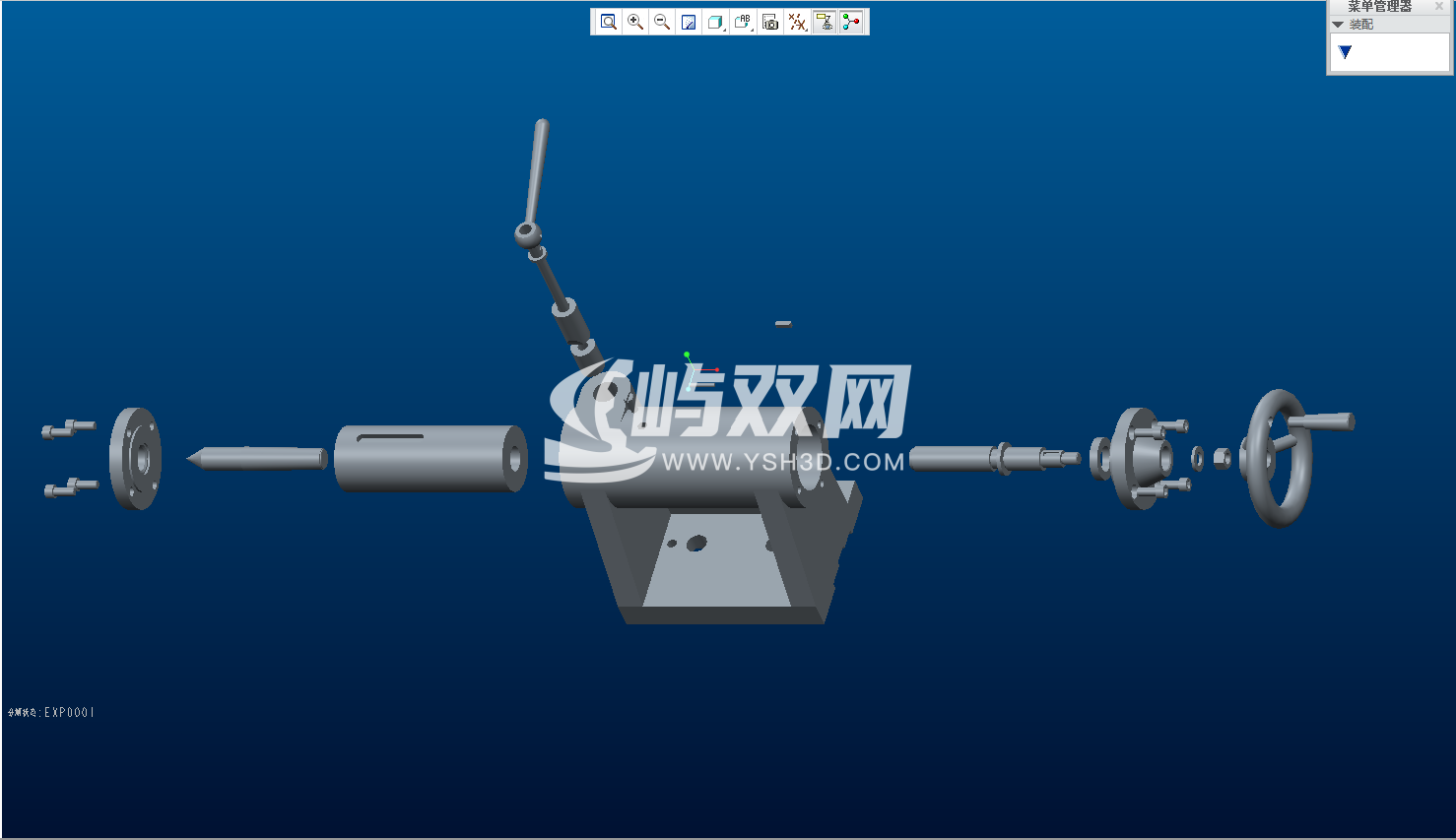 车床尾座自动进给钻镗轴孔