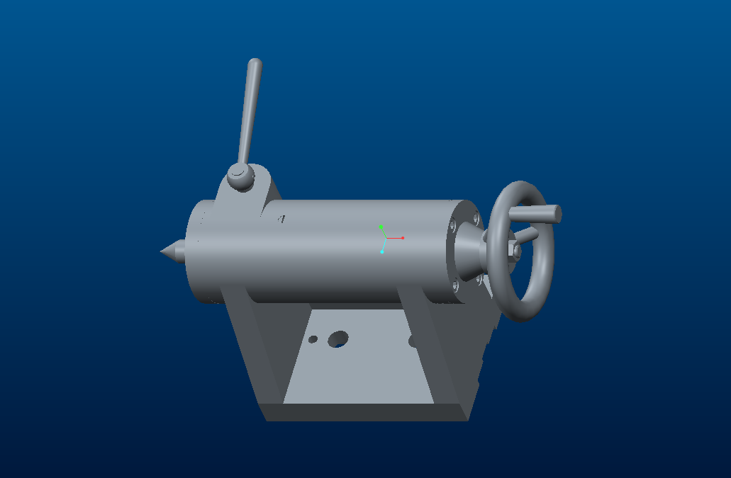 车床尾座自动进给钻镗轴孔