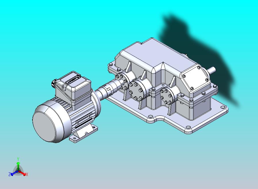 变速箱，两级倍增器