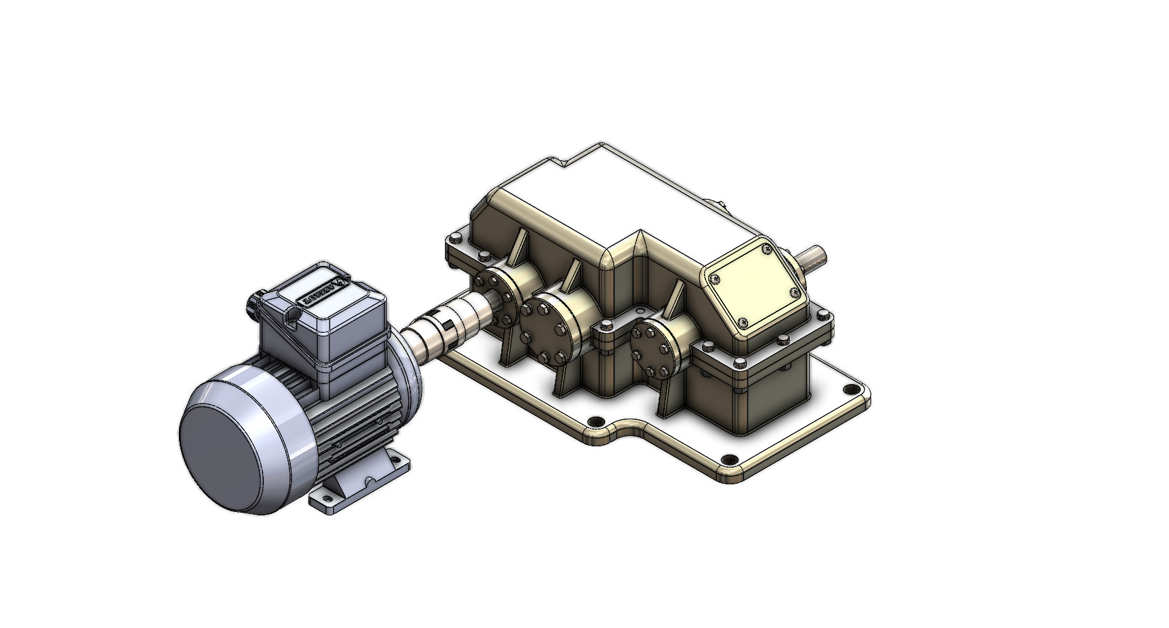 变速箱，两级倍增器