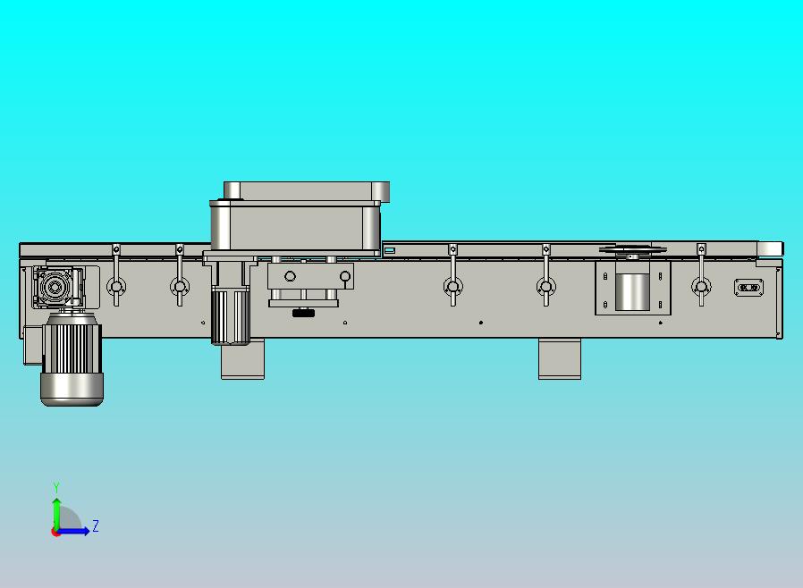 贴标机输送系统、药瓶链板输送机3D模型
