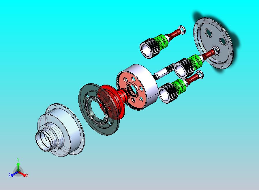 汽车轮毂减速器（行星齿轮减速器）==433016=100