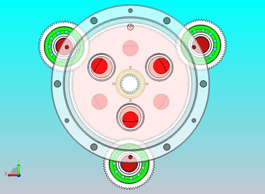 汽车轮毂减速器（行星齿轮减速器）