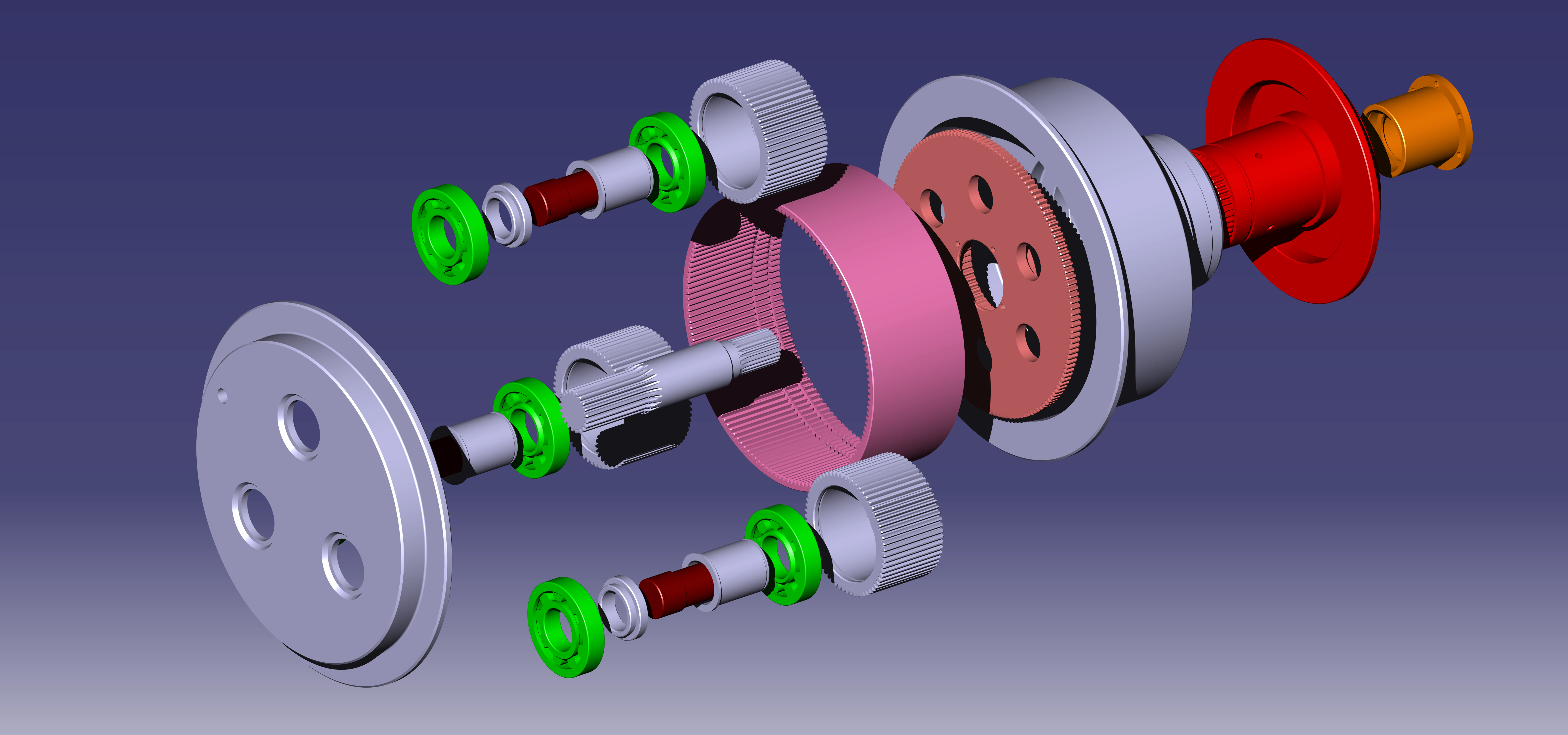 汽车轮毂减速器（行星齿轮减速器）