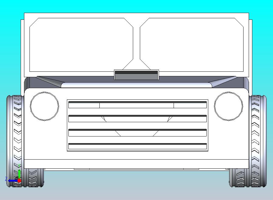 6x6悍马比例模型