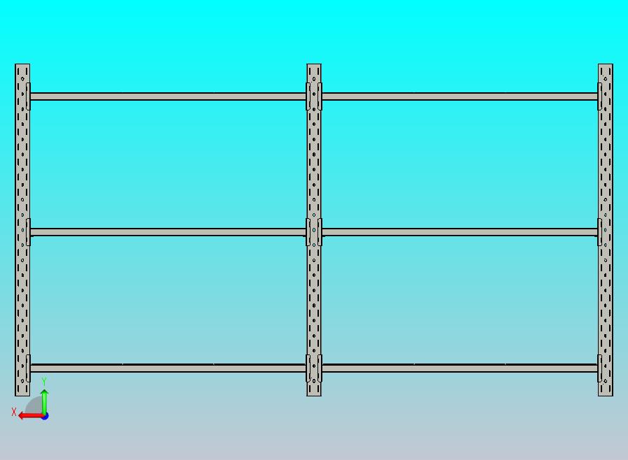 工业存储架13.0英尺x7.25英尺x3.0英尺