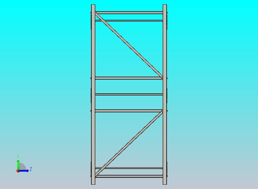 工业存储架13.0英尺x7.25英尺x3.0英尺