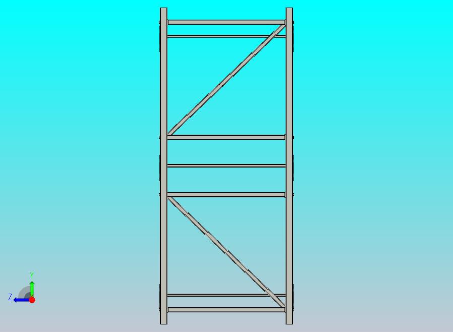 工业存储架13.0英尺x7.25英尺x3.0英尺