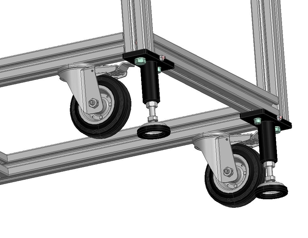 铝型材模块化装配推车