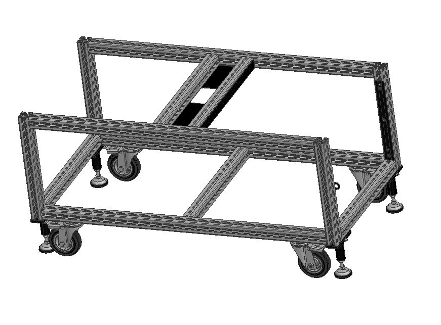 铝型材模块化装配推车