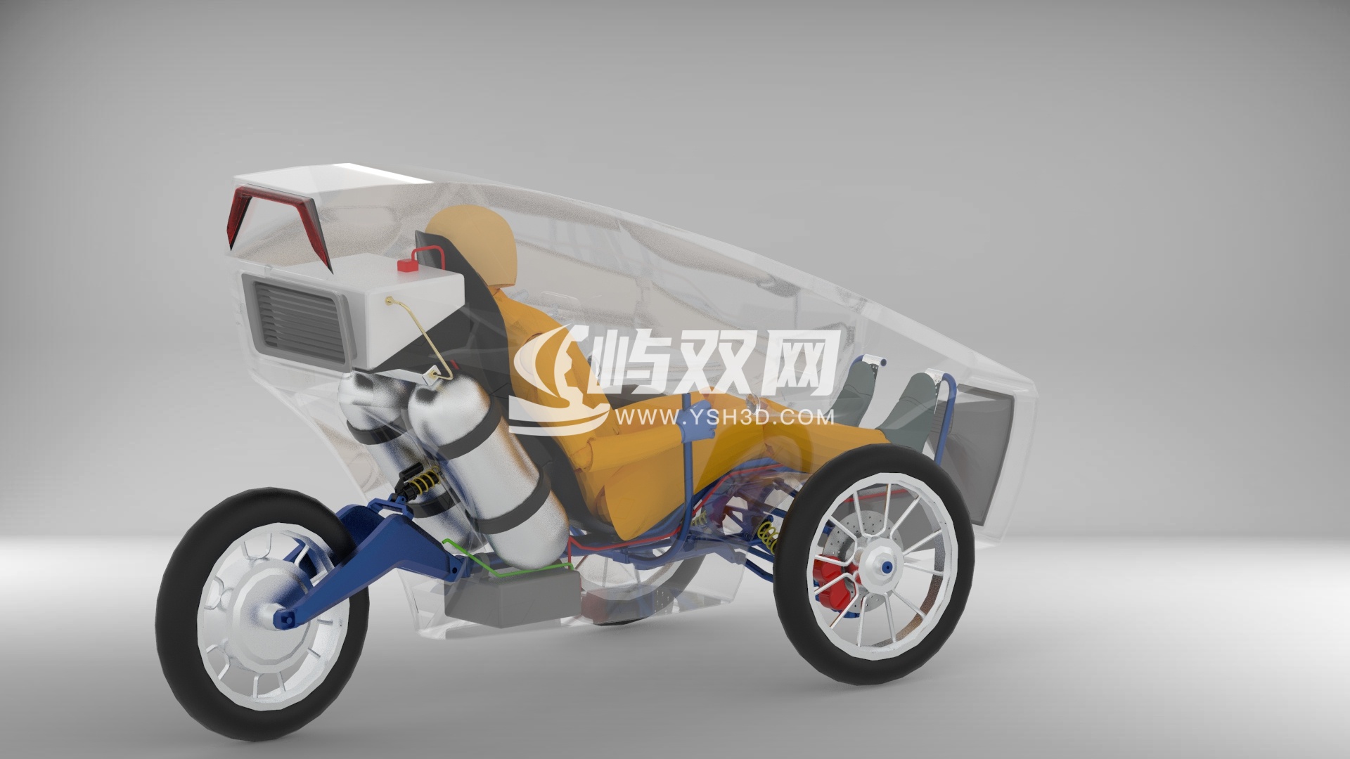 氢气驱动三轮车