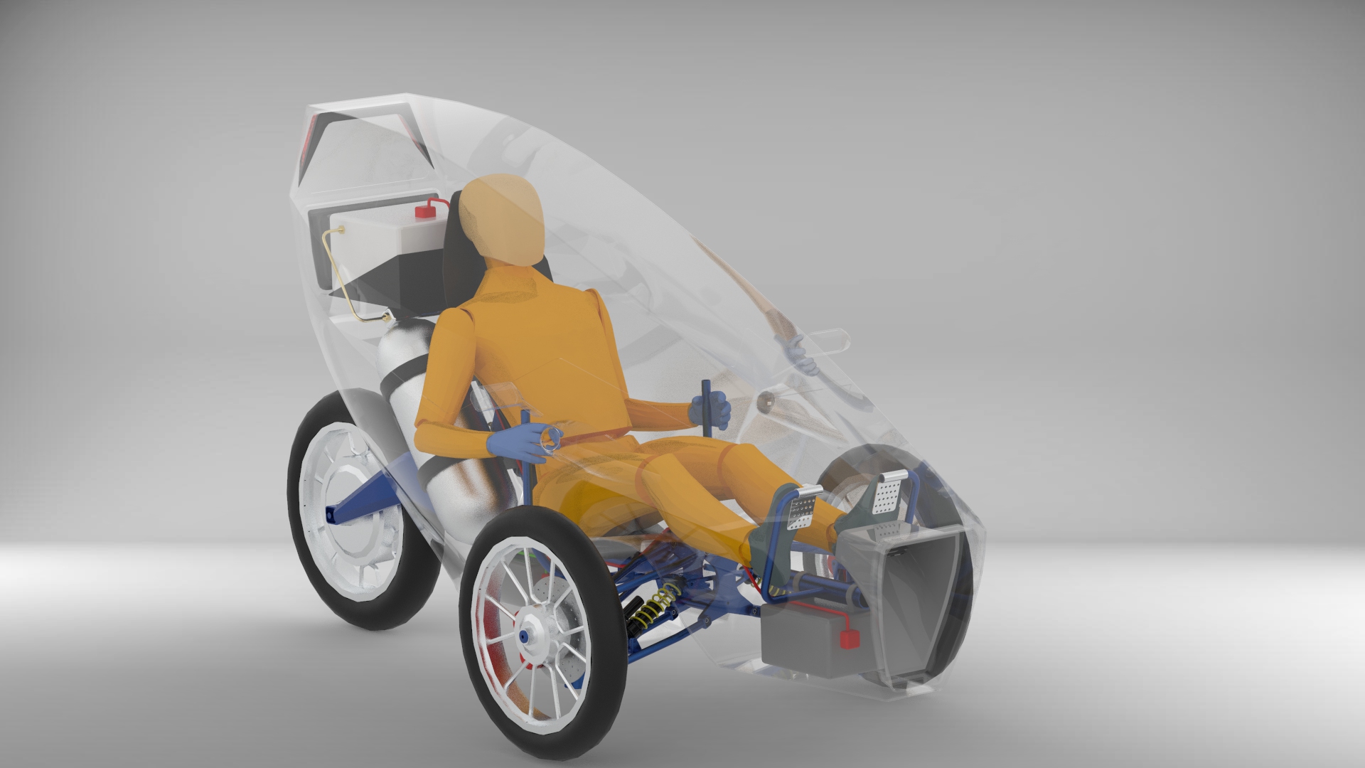 氢气驱动三轮车