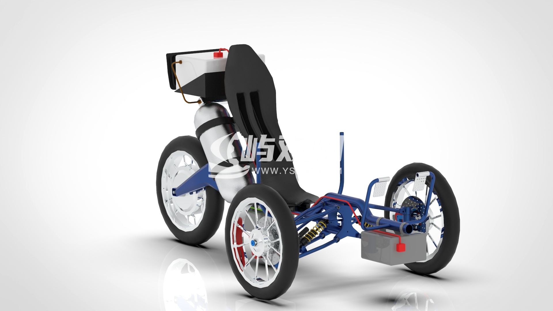 氢气驱动三轮车