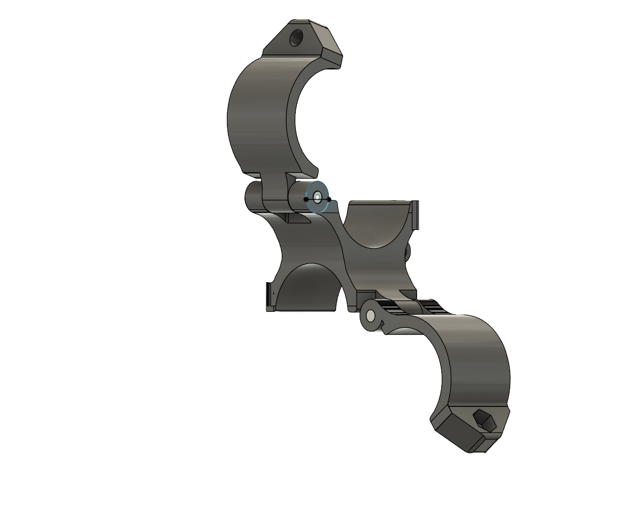 双管可调夹具安装-模块化支架系统