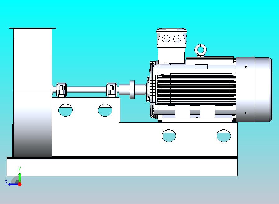 带电机的风扇250Kw-300Rpm