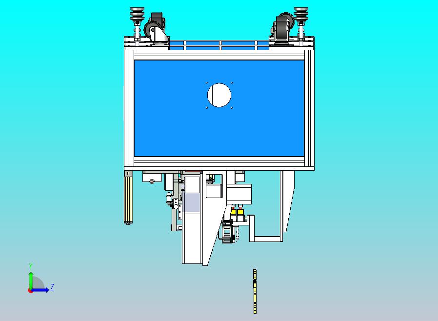 自动化电池圆弧贴标机模型