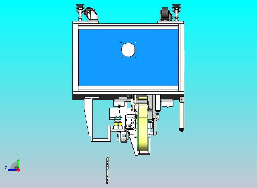 自动化电池圆弧贴标机模型