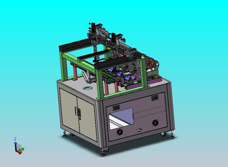 在线式四种标签贴标机