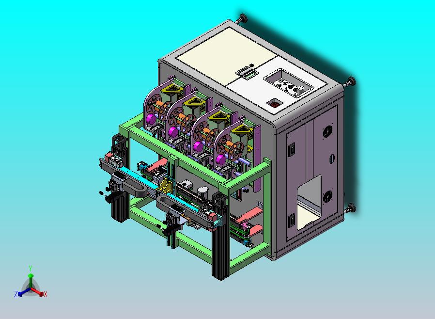 在线式四种标签贴标机