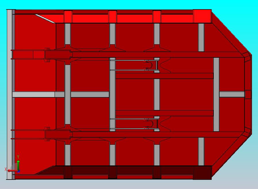 履带车5吨车厢焊接