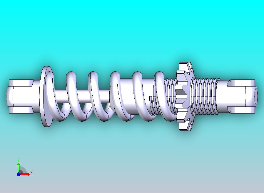 减震器总成_3D CAD模型