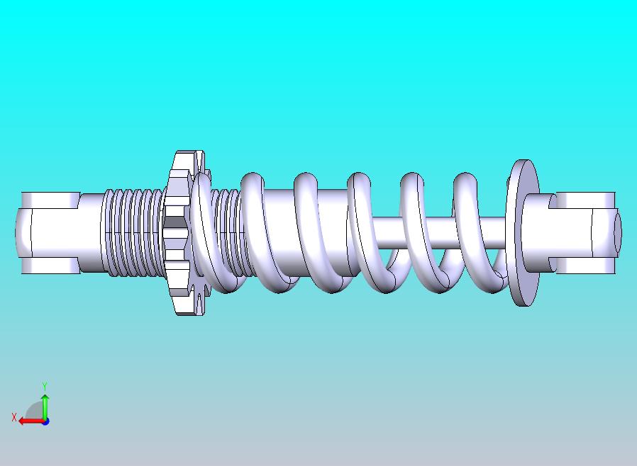 减震器总成_3D CAD模型