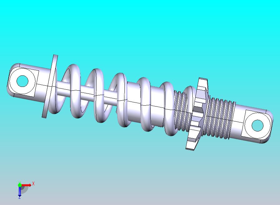 减震器总成_3D CAD模型