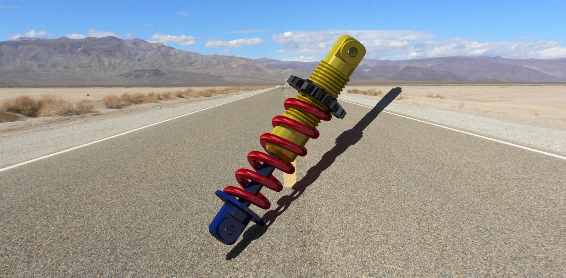 减震器总成_3D CAD模型