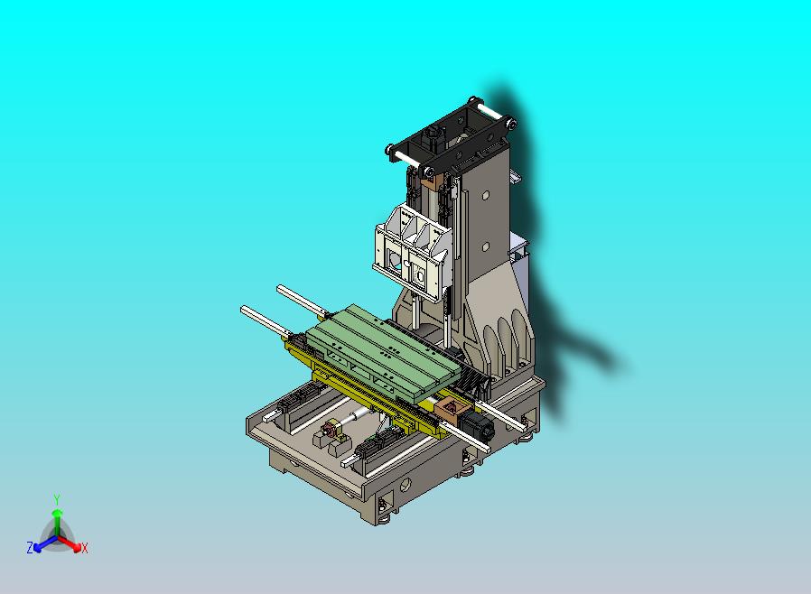 V65机床总装3D图纸模型