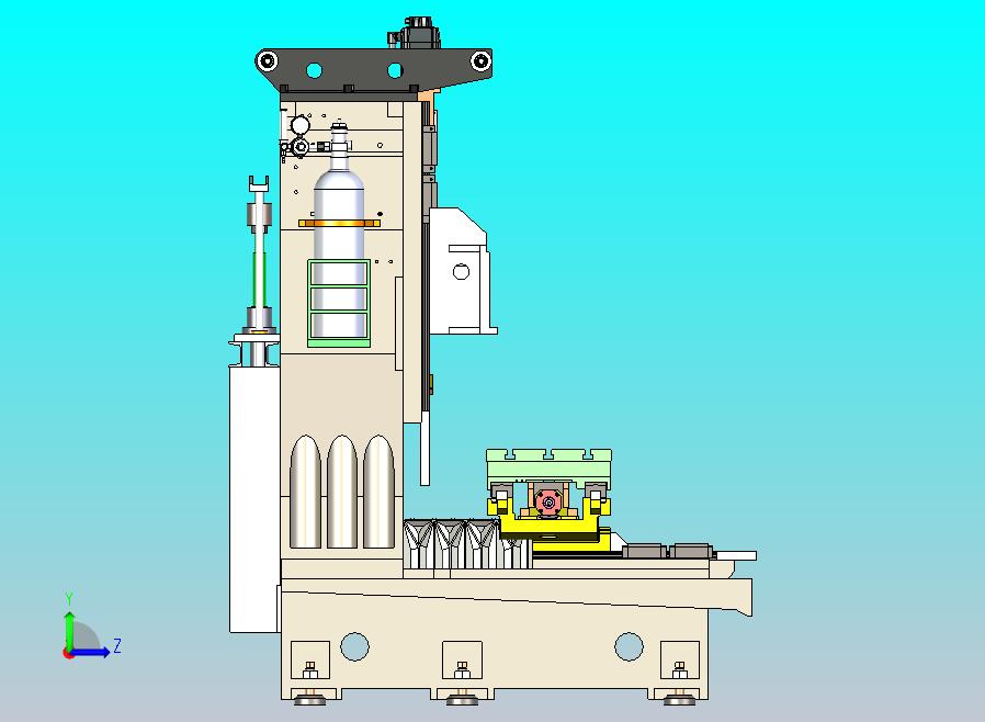 V65机床总装3D图纸模型