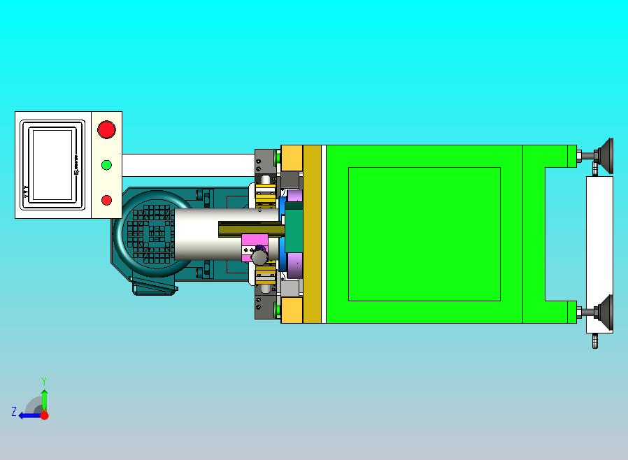 HSM翻边系列端面铣床设备模型
