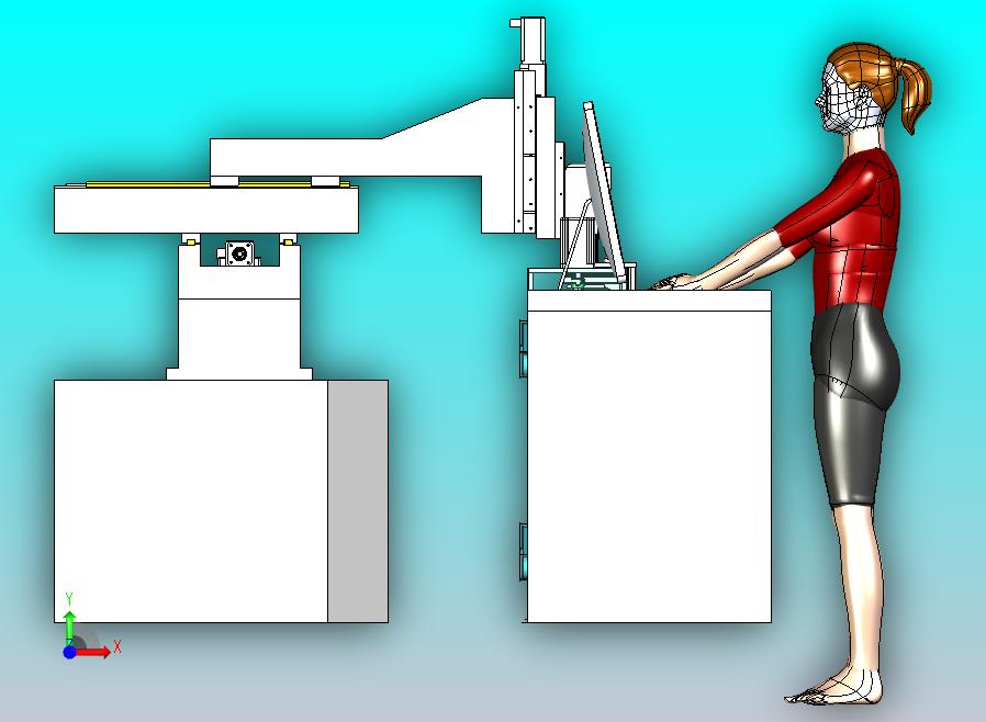CNC加工流水线3D图模型