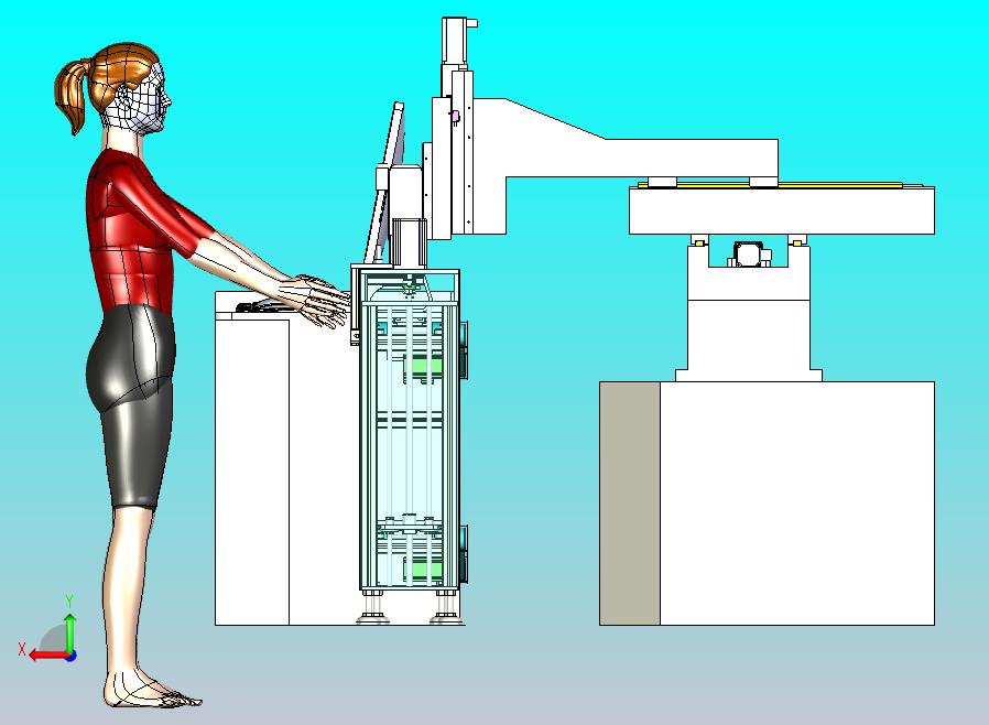 CNC加工流水线3D图模型