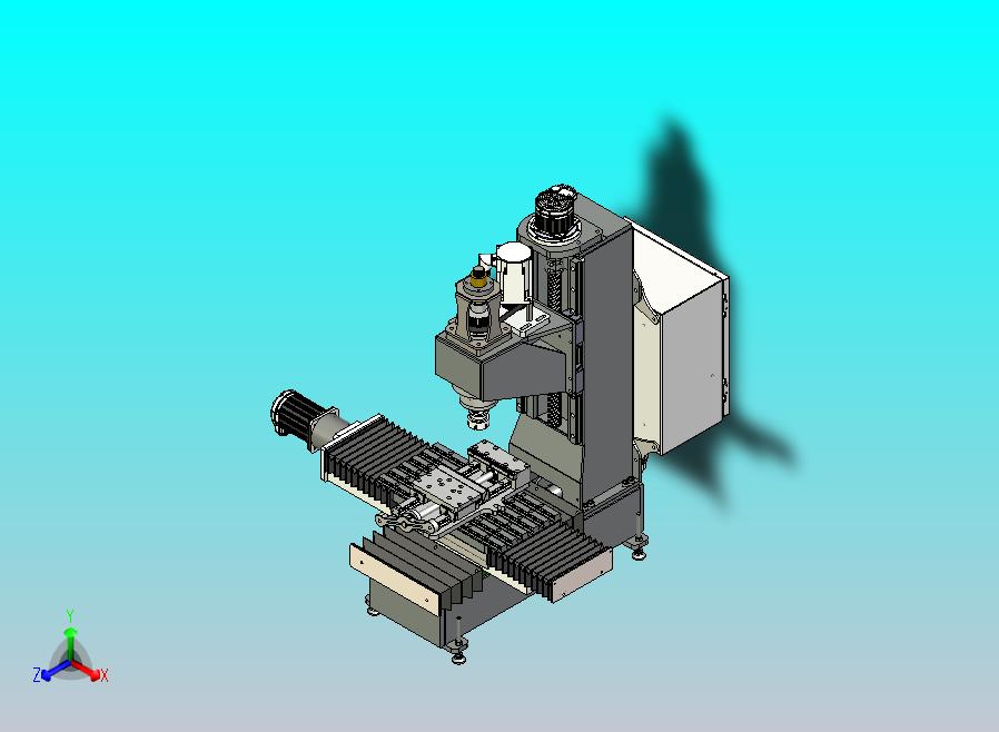 CNC数控铣床模型3D图纸