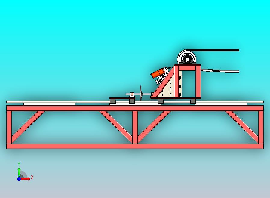 V型皮带磨床3D图纸模型