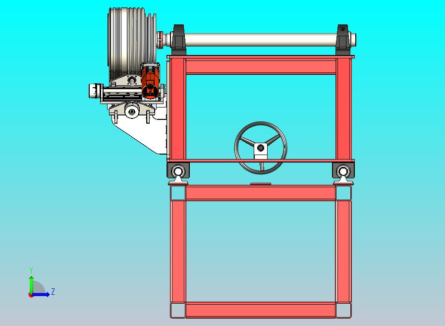 V型皮带磨床3D图纸模型