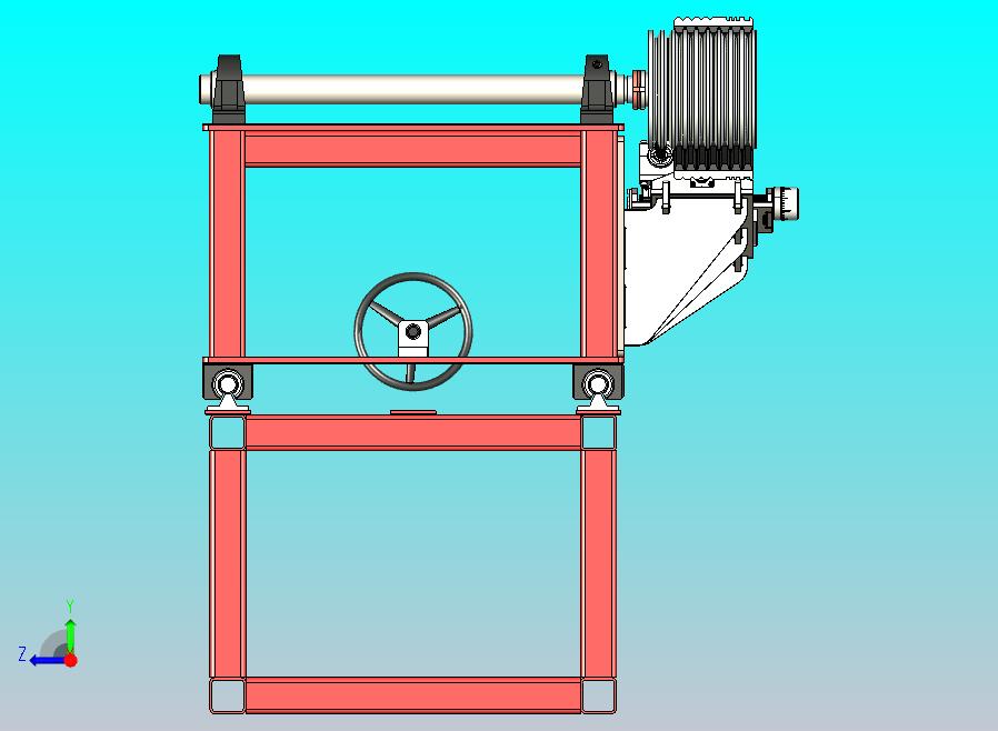 V型皮带磨床3D图纸模型