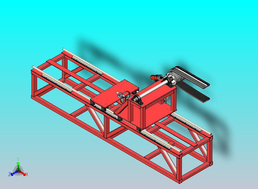 V型皮带磨床3D图纸模型