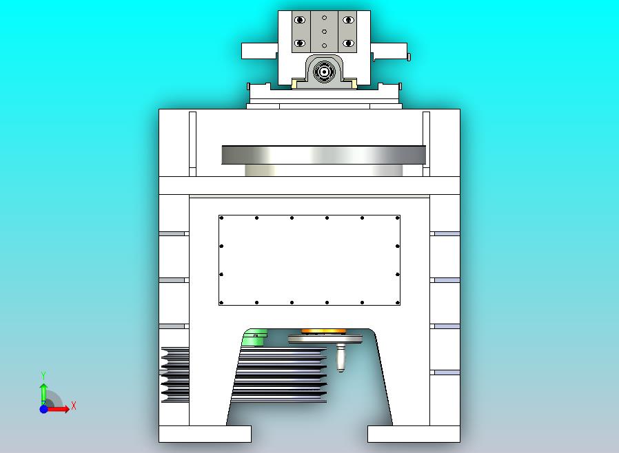粗加工立式机床3D模型