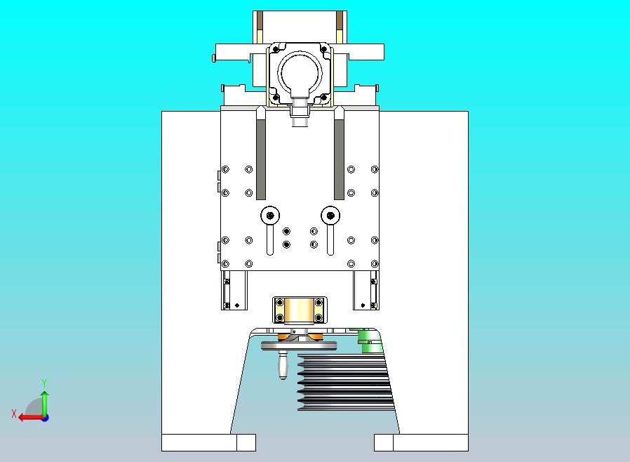 粗加工立式机床3D模型