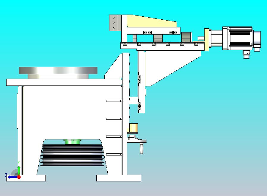 粗加工立式机床3D模型