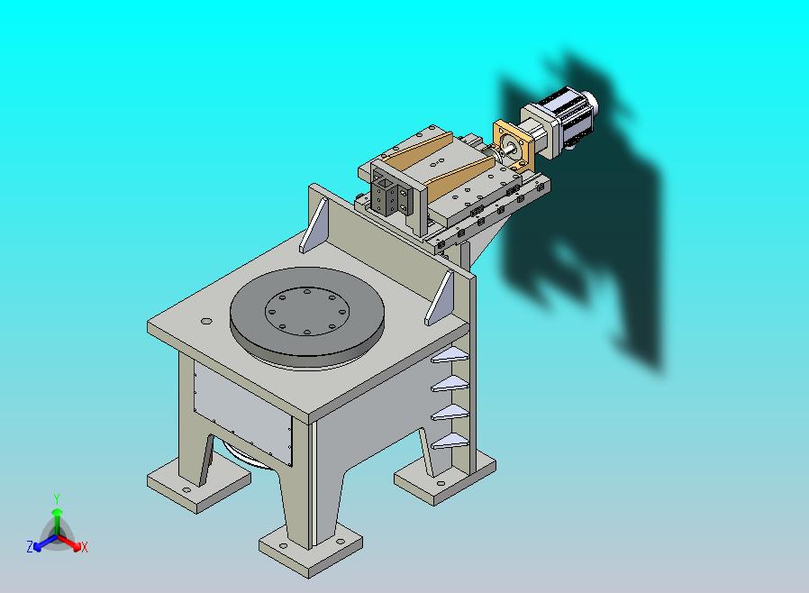 粗加工立式机床3D模型