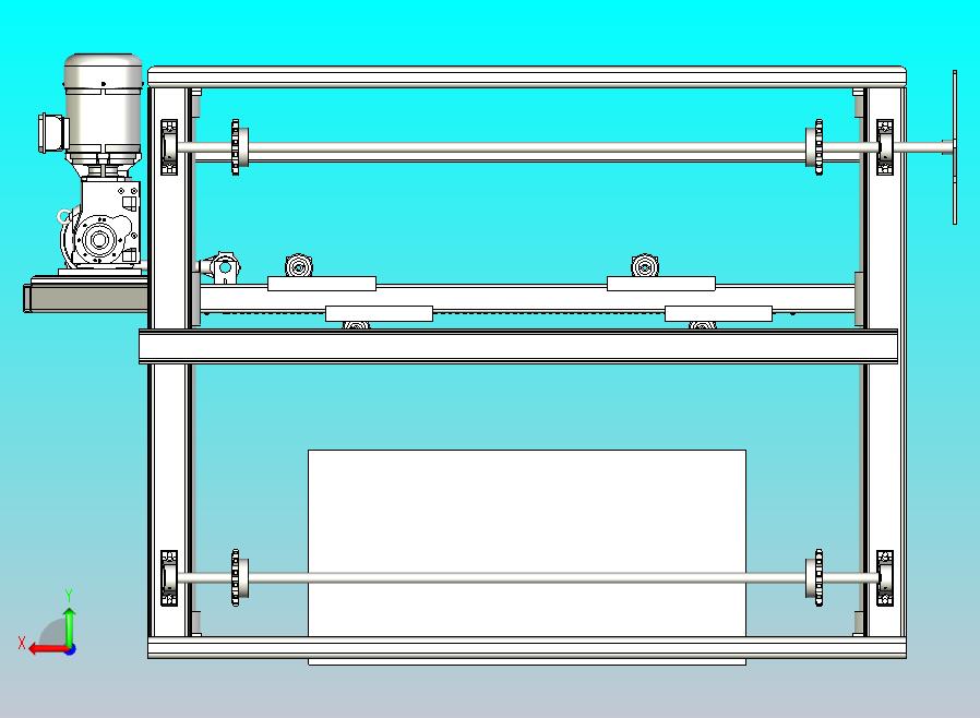 大型数控切割机床图纸3D