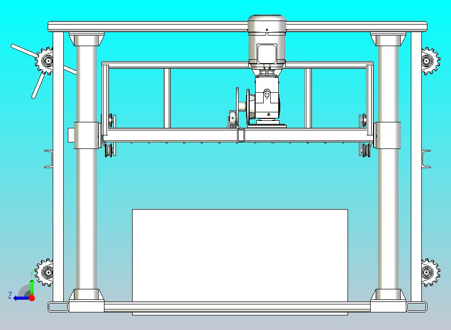 大型数控切割机床图纸3D