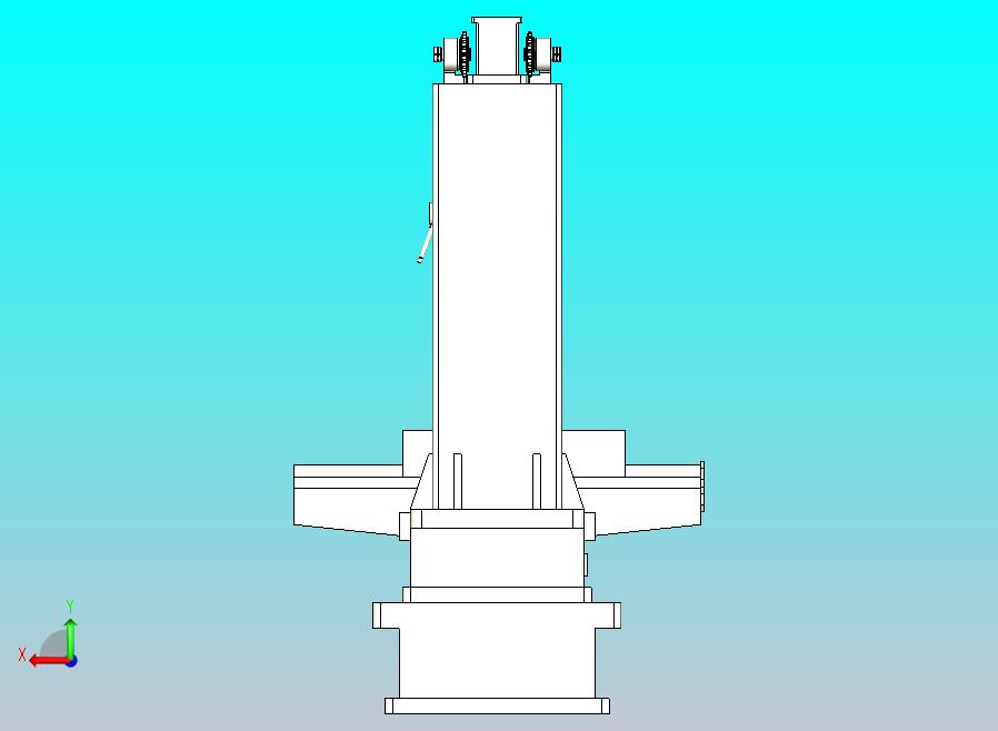 工作台不升降铣床3D图