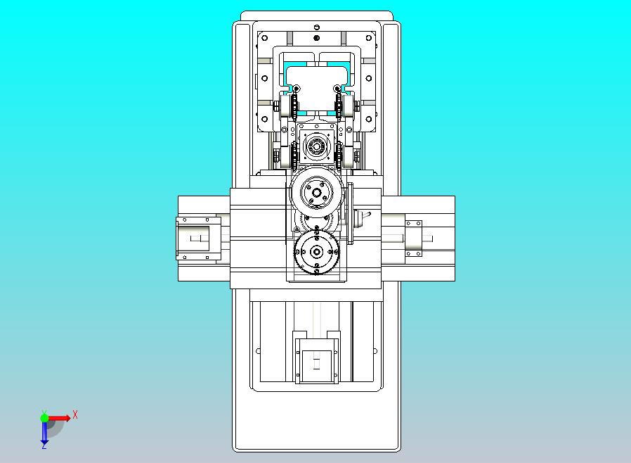 工作台不升降铣床3D图